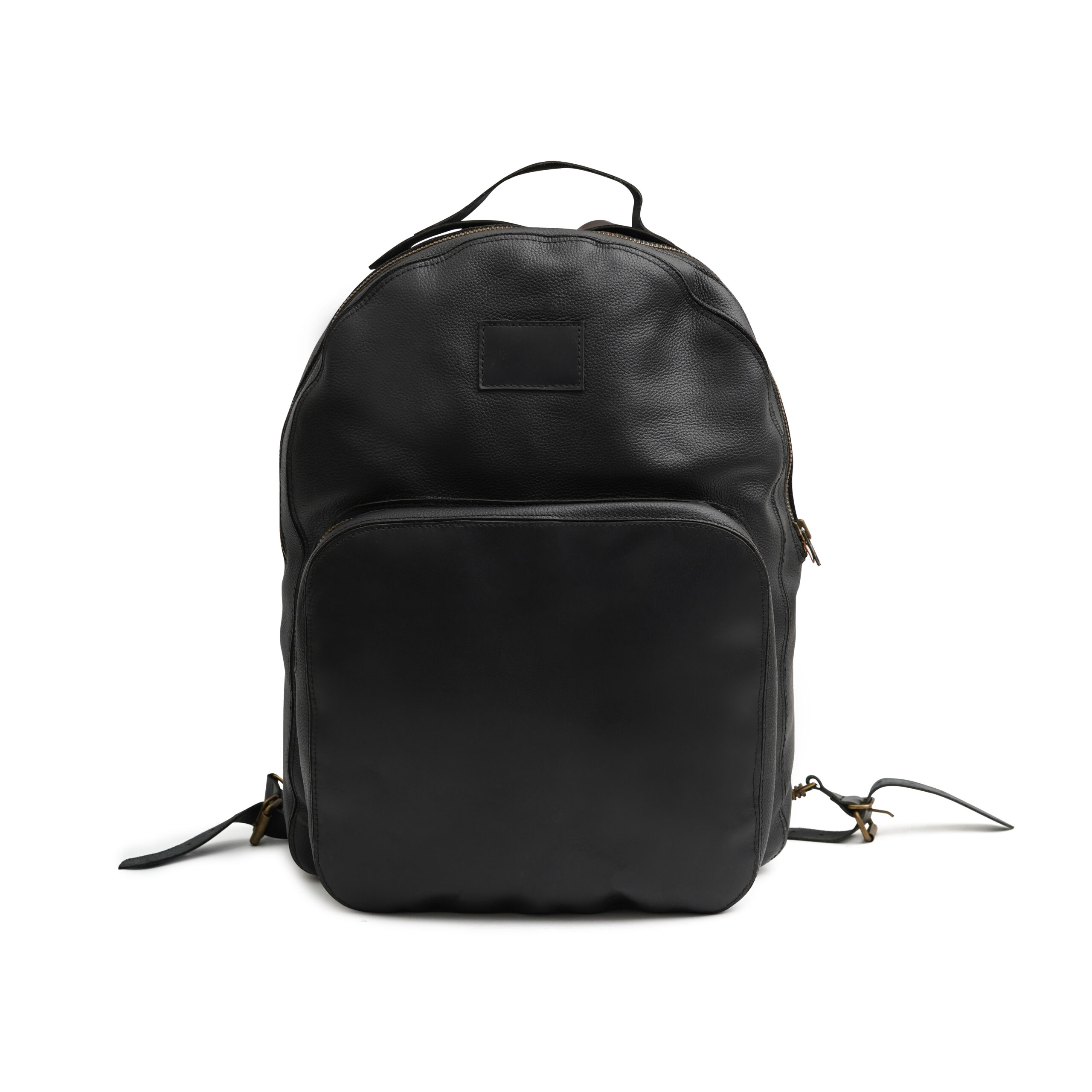 Genuine Leather Backpack | Black Laptop Backpack leather backpack