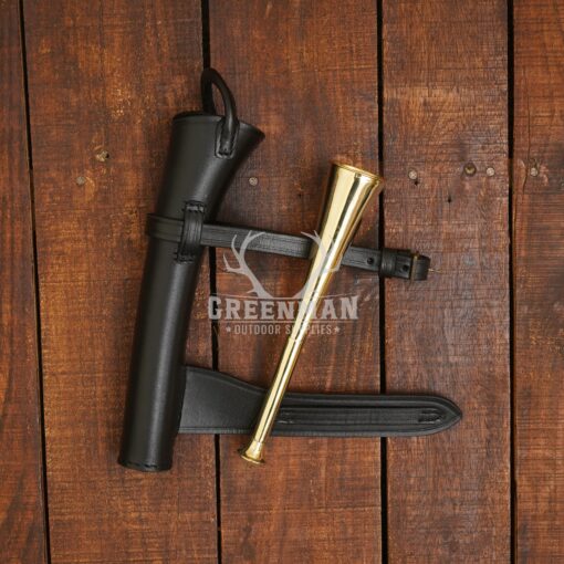 Fox Hunting Horn,Fox Hunting Horn with Case, Brass Hunting Horn, Leather Case