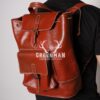 leather backpack, leather bag, leather bucket bag