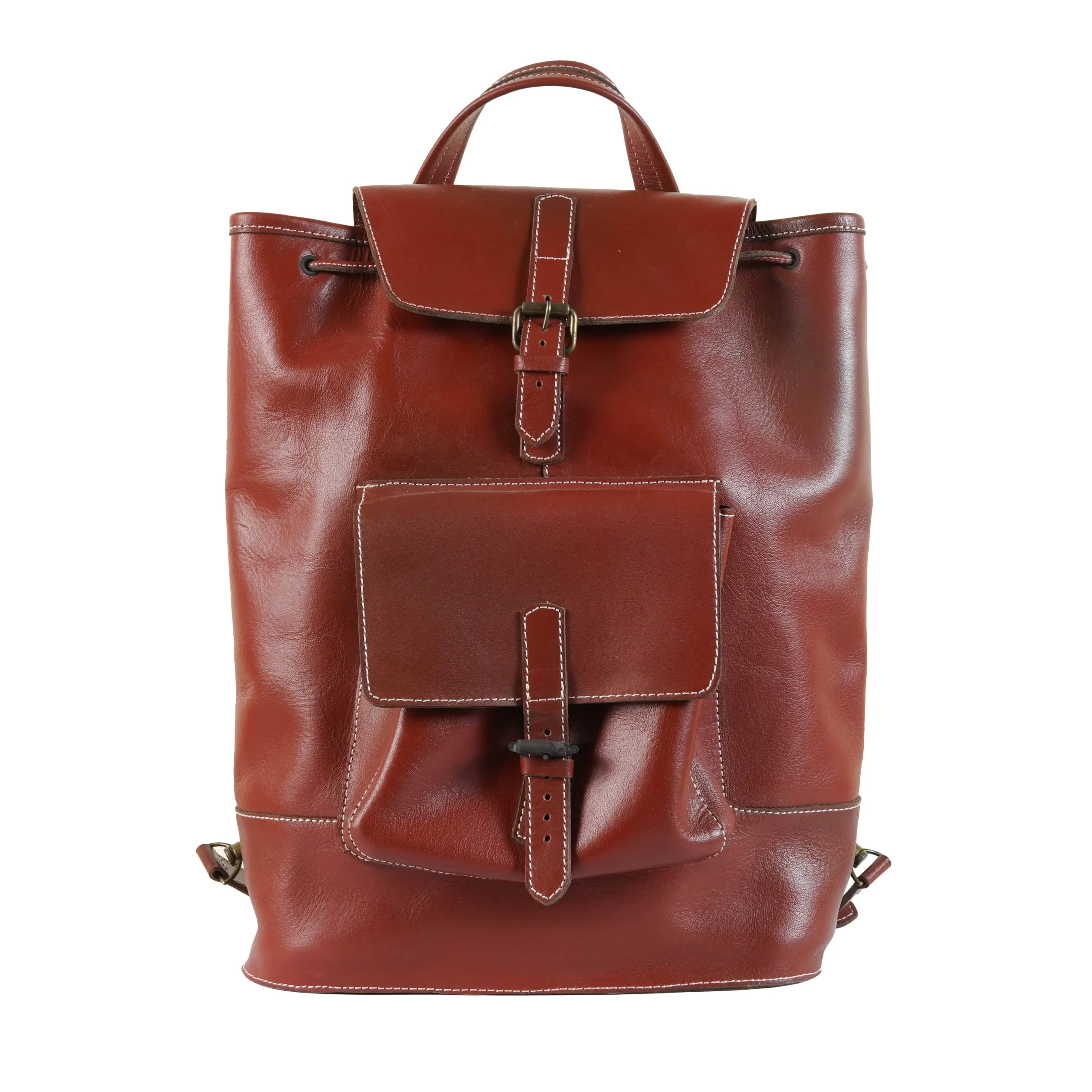 leather backpack, leather bag, leather bucket bag, Men's bag