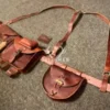 Brown Leather Bushcraft Belt, leather belt, leather crossbody bag