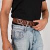 leather cartridge belt, leather ammo belt