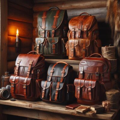 Leather Hunting Backpacks, leather bag,