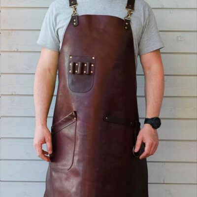 Leather aprons, Mens leather aprons,