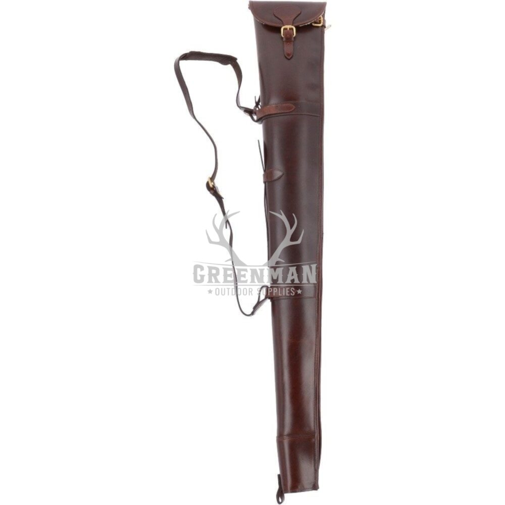 Cognac Leather Shotgun Case | Gun Slip Case for sale - Image 2