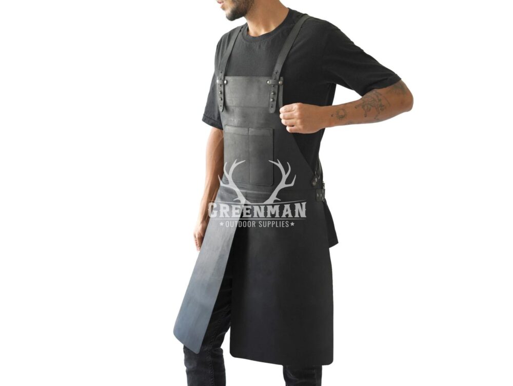 Genuine Leather Apron for Multi Purposes With Split Leg Design - Image 2