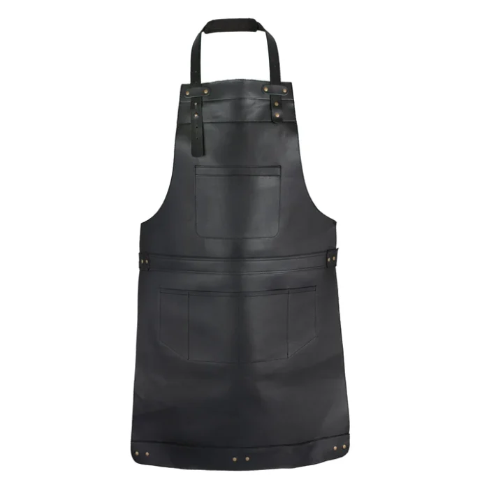 The Exquisite Multi-Pocket Leather Apron
