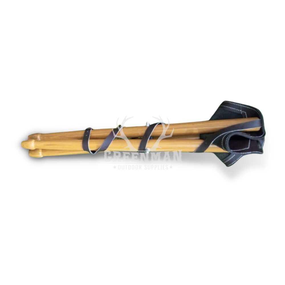 Leather Polo Camping Stool | Foldable Tripod Stool - Image 4
