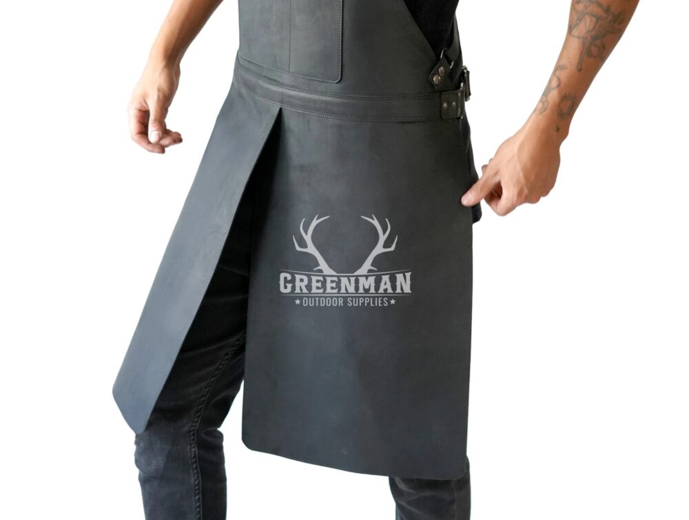 Genuine Leather Apron for Multi Purposes With Split Leg Design - Image 6