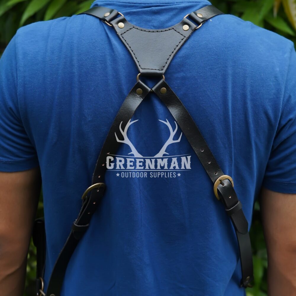 Black Shoulder Holster Bag | Genuine Leather Holster Bag - Image 3