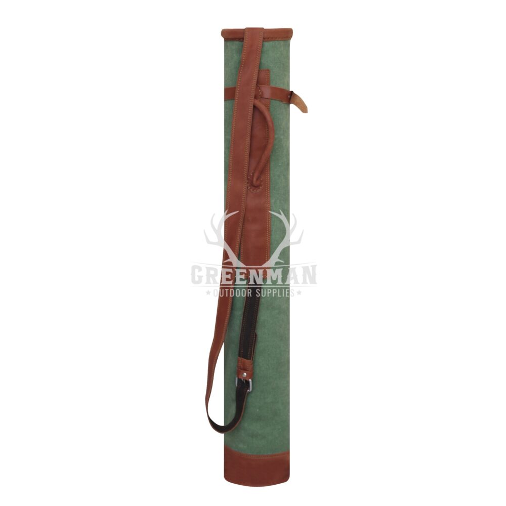 Leather Canvas Golf Pencil Bag | Zipped Sunday Golf Bag - Image 4
