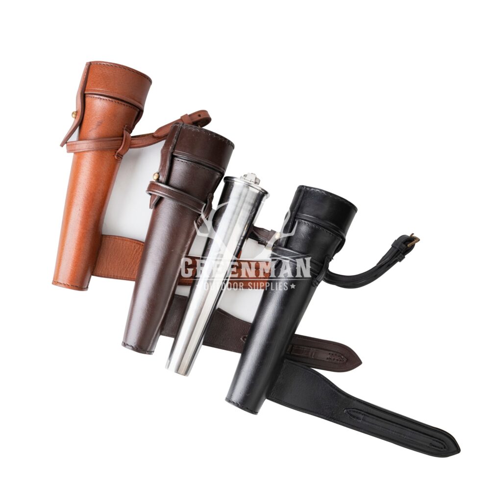 Fox Hunting Flask Case for Saddle | Black Saddle Flask - Image 3