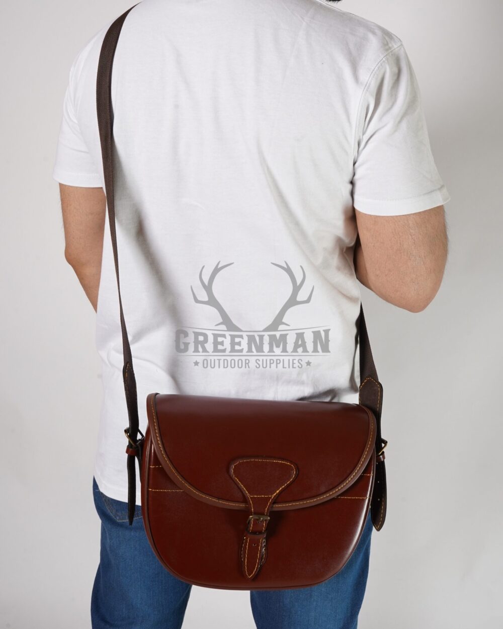 Luxury Maroon Leather Cartridge Bag for Shooting Enthusiasts - Image 3