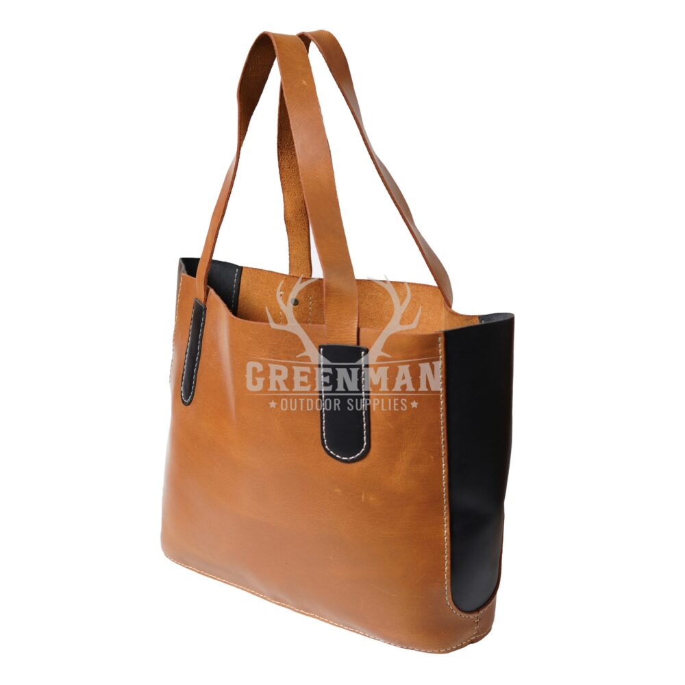 Genuine Yellow Leather Tote Bag | Leather Tote Hand Purse - Image 6