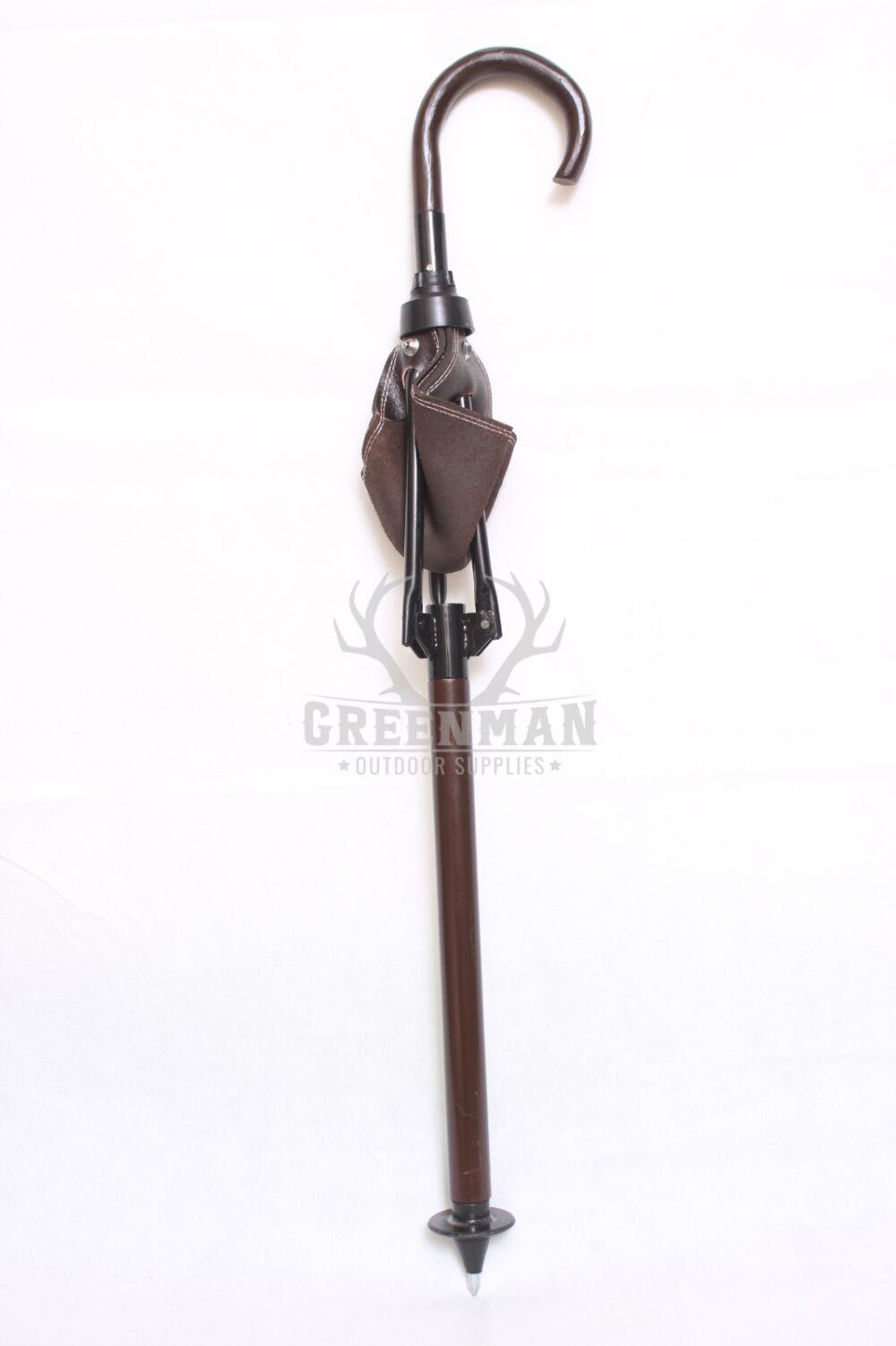 Genuine Foldable Leather Camping Stool | Shooting Stick - Image 3