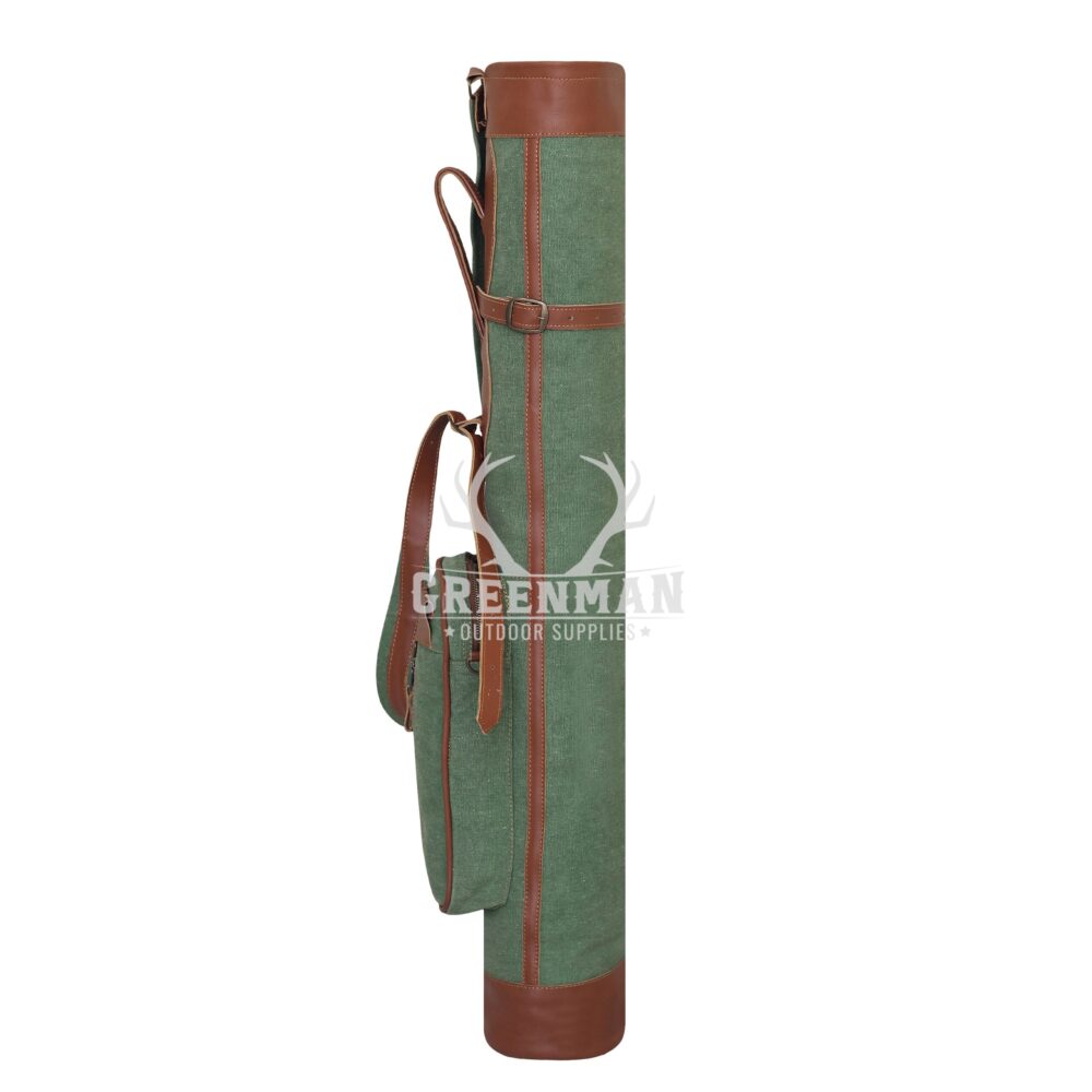 Leather Canvas Golf Pencil Bag | Zipped Sunday Golf Bag - Image 3