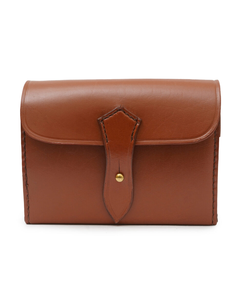 Stainless Steel Sandwich Tin with Leather Case - Tan