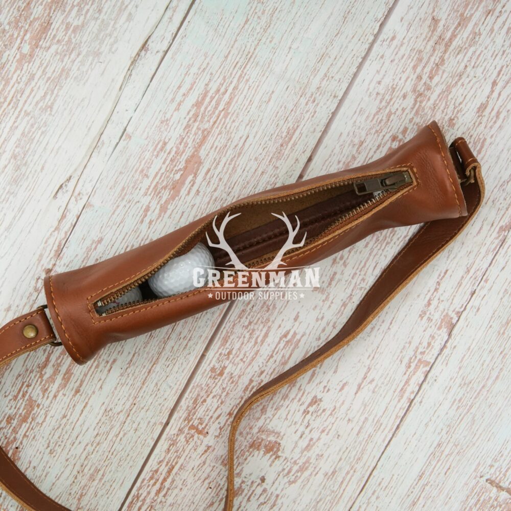 Genuine Leather Golf Ball Bag | Golf Ball Pouch - Image 5