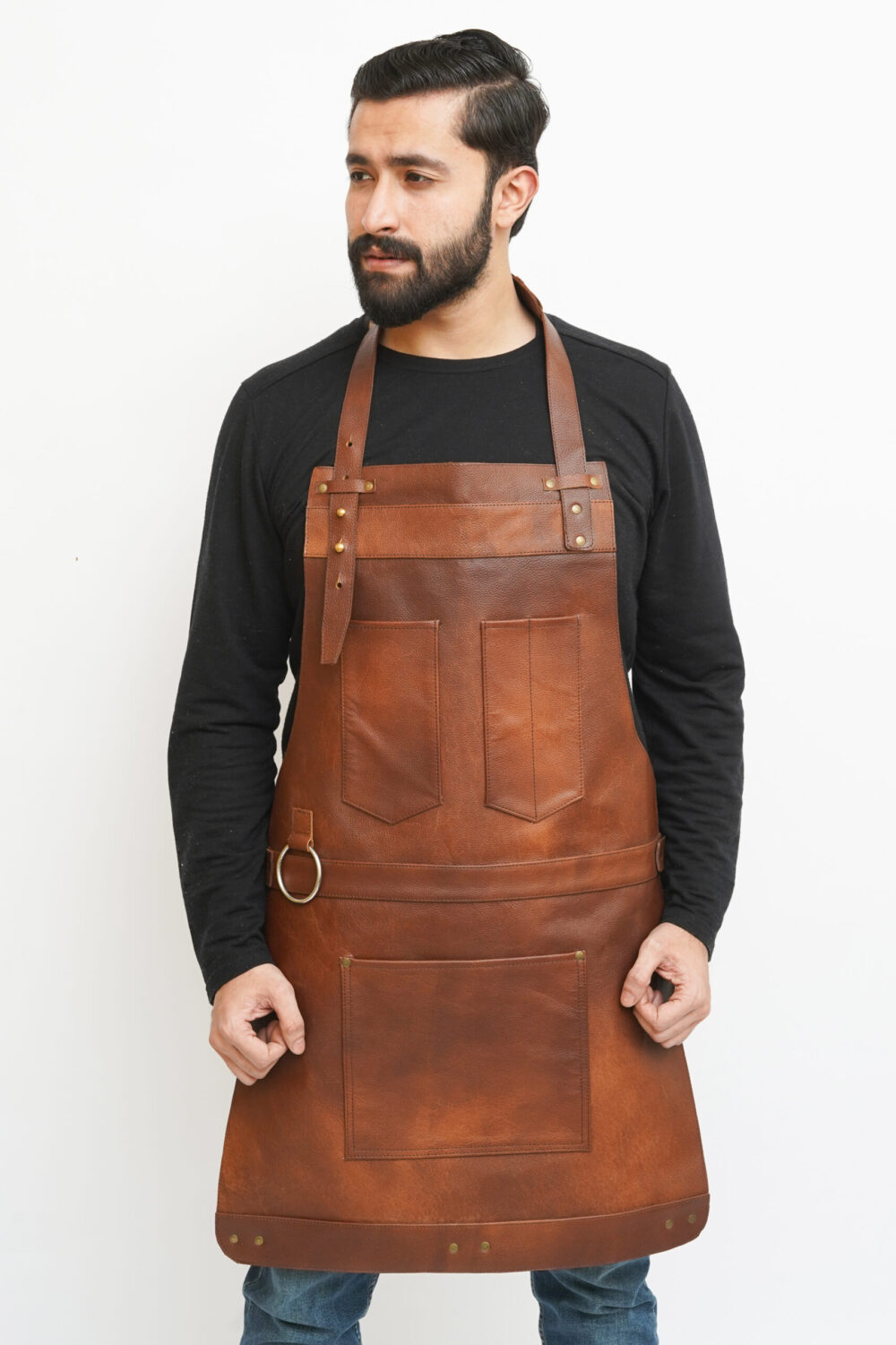 100% Genuine Leather Safety Apron for men