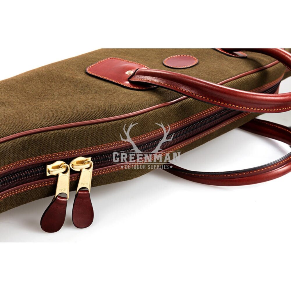 Handcrafted Canvas Leather Rifle Case | Shotgun Slipcase for sale - Image 3