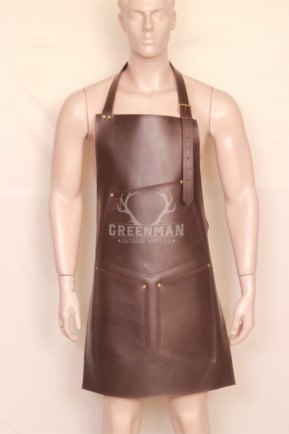Premium Mens Leather Apron: Stylish with Protection - Image 2