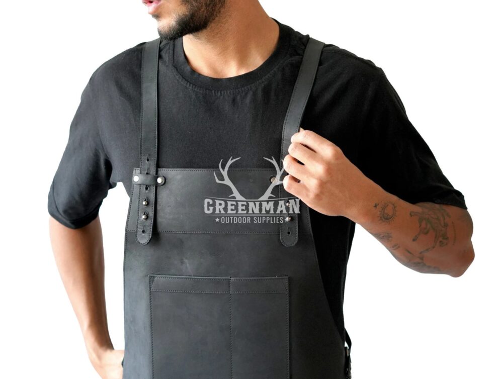 Genuine Leather Apron for Multi Purposes With Split Leg Design - Image 5