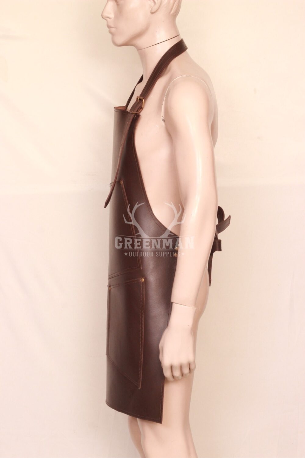 Premium Mens Leather Apron: Stylish with Protection - Image 7