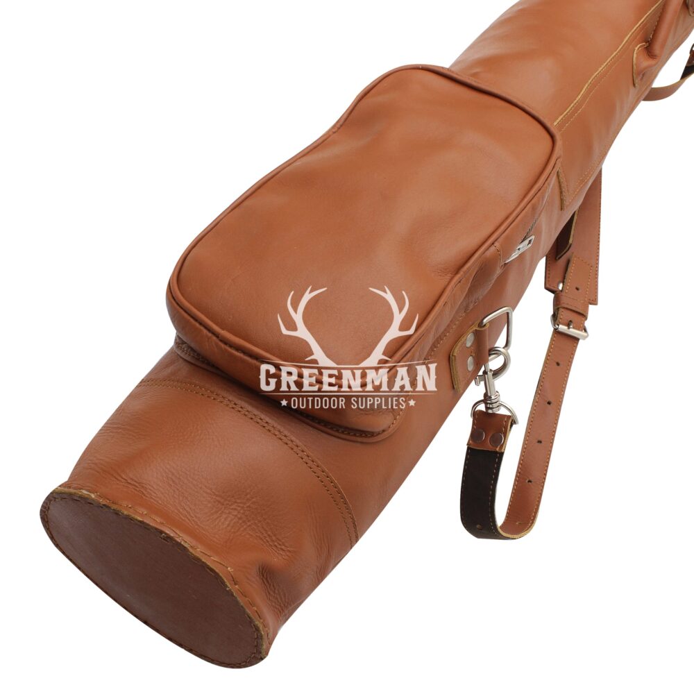 Leather Pencil Golf Bag with Tee Holder and Pockets - Image 5