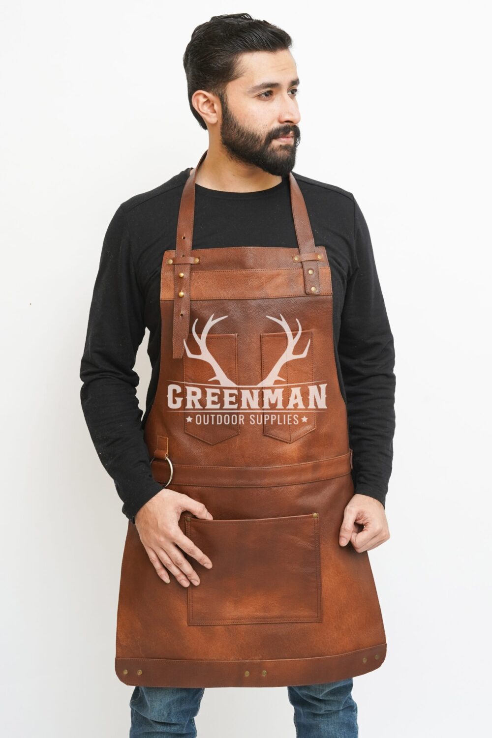 100% Genuine Leather Safety Apron for men - Image 2