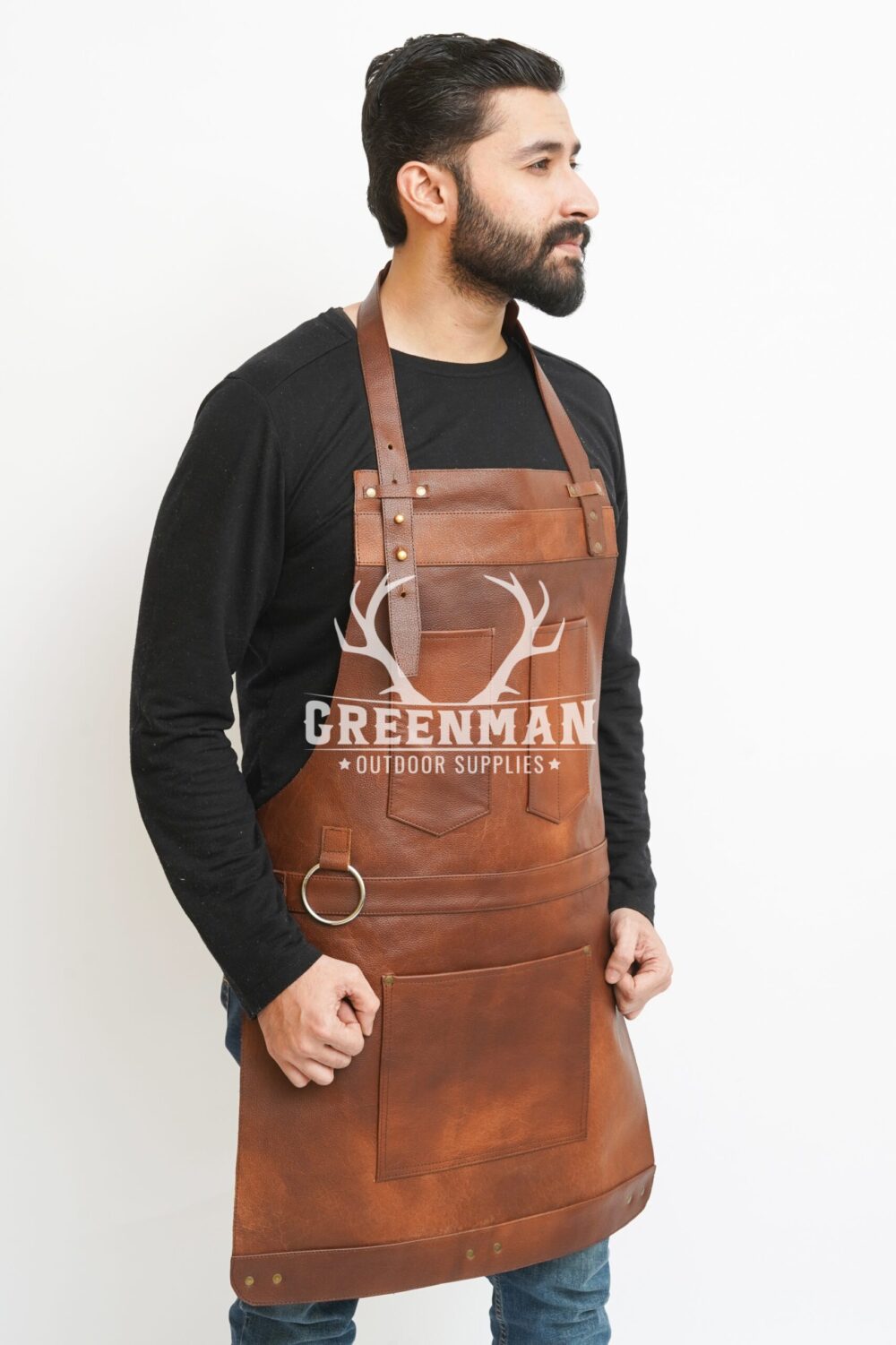 100% Genuine Leather Safety Apron for men - Image 3