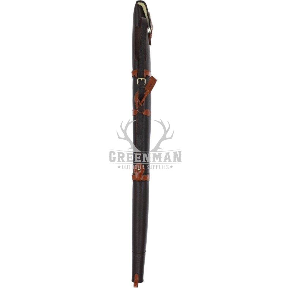Black with Brown Leather Shotgun case - Image 4