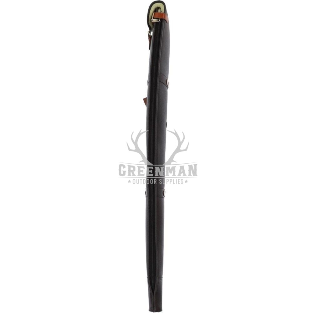 Black with Brown Leather Shotgun case - Image 3