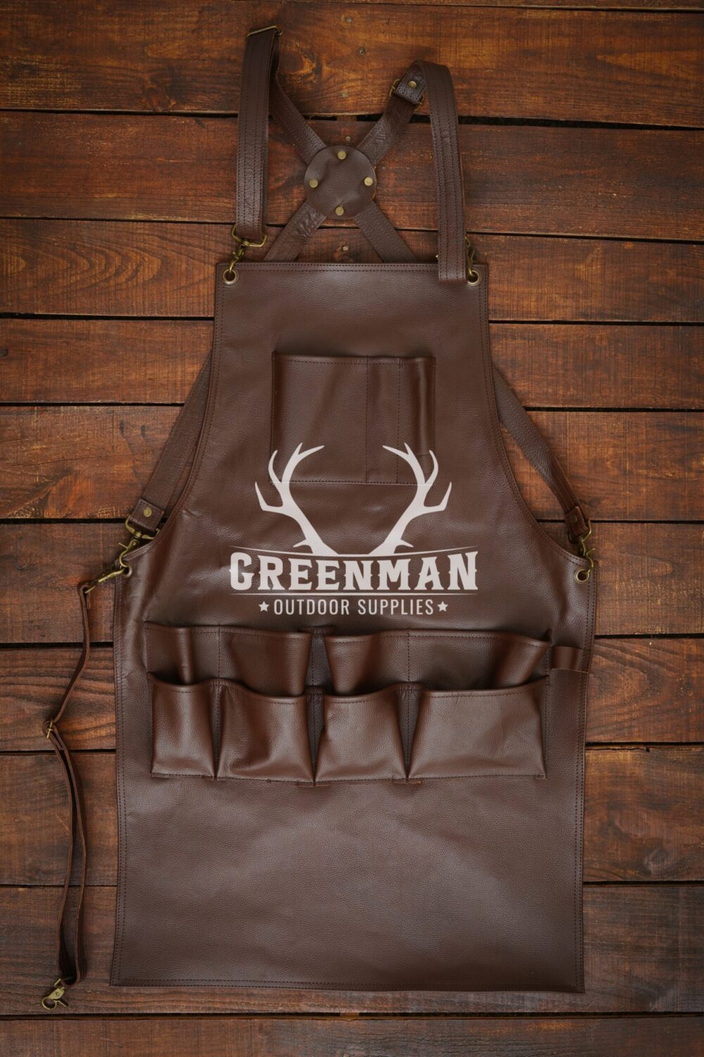 Multi Pockets Leather Apron for Men - Image 6
