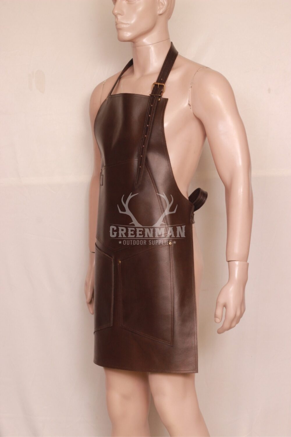 Premium Mens Leather Apron: Stylish with Protection - Image 4