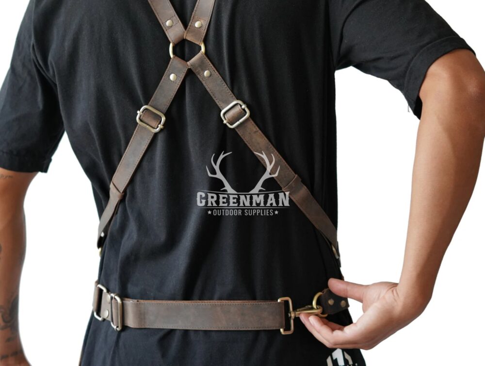 Genuine Leather Apron for Multi Purposes With Split Leg Design - Image 9