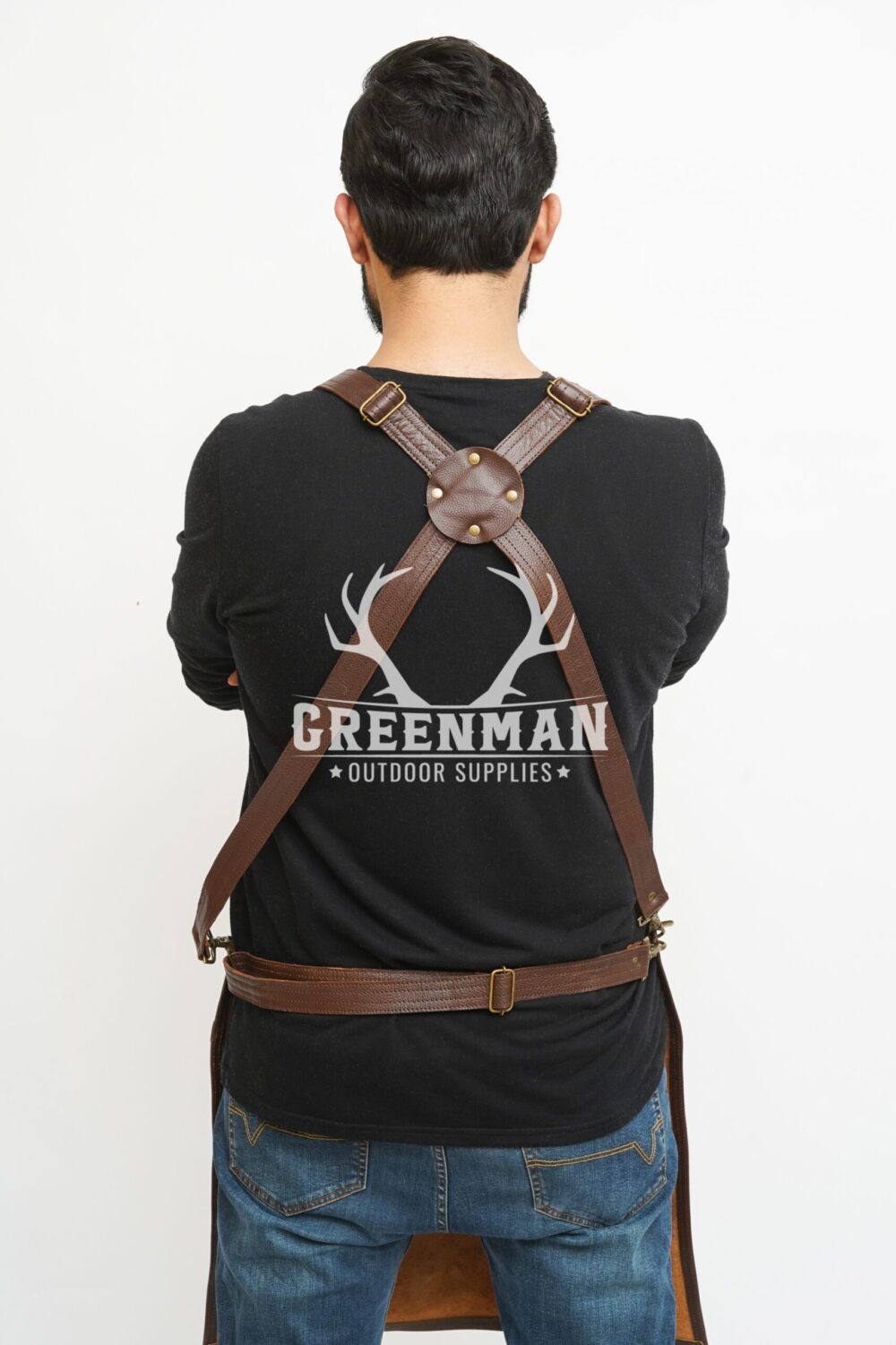 Multi Pockets Leather Apron for Men - Image 5