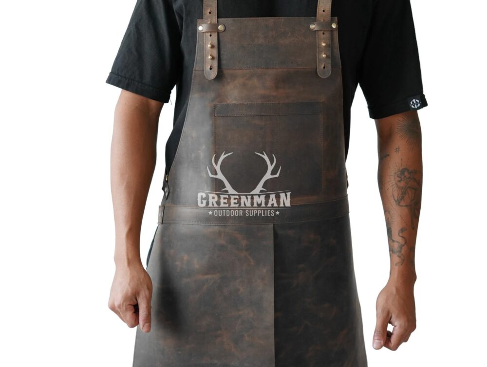 Genuine Leather Apron for Multi Purposes With Split Leg Design - Image 8