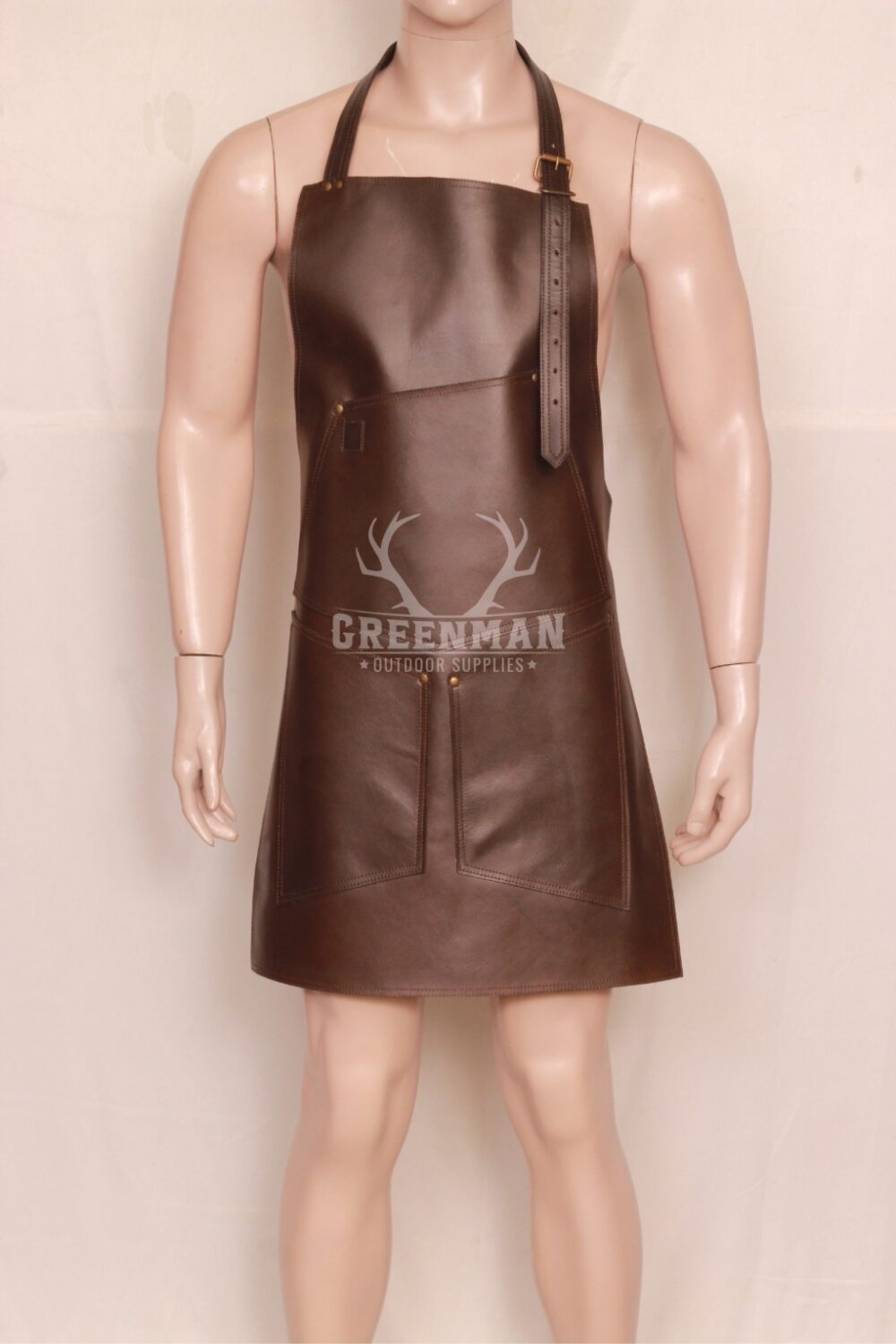 Premium Mens Leather Apron: Stylish with Protection - Image 3