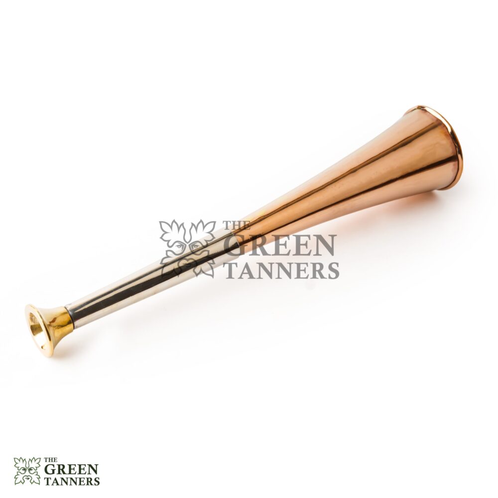 Plain Copper Fox Hunting Horn with Brass Mouthpiece - Image 3
