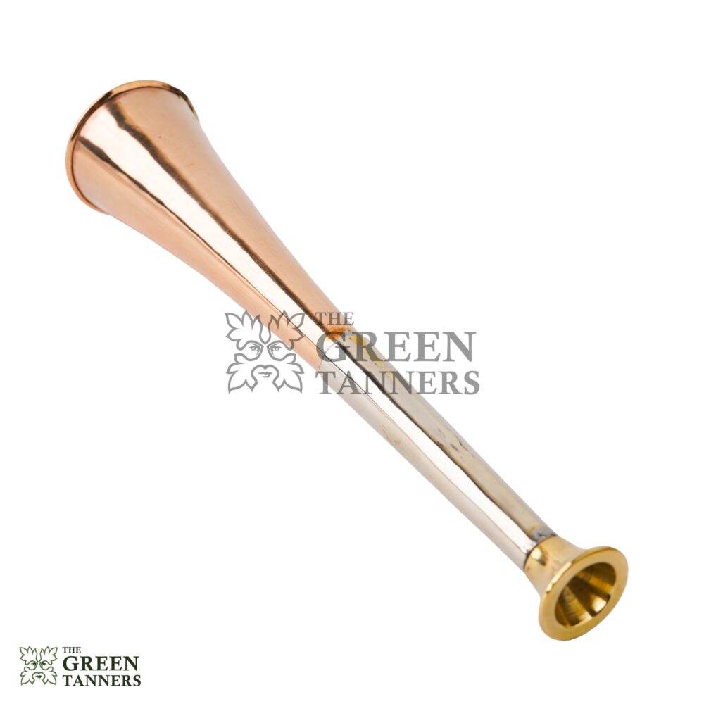 Plain Copper Fox Hunting Horn with Brass Mouthpiece - Image 4
