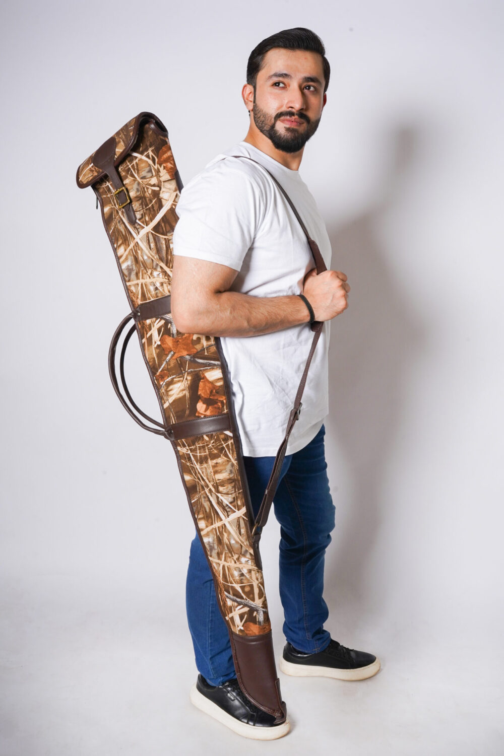 Genuine Cordura Leather Shotgun Case for Hunting