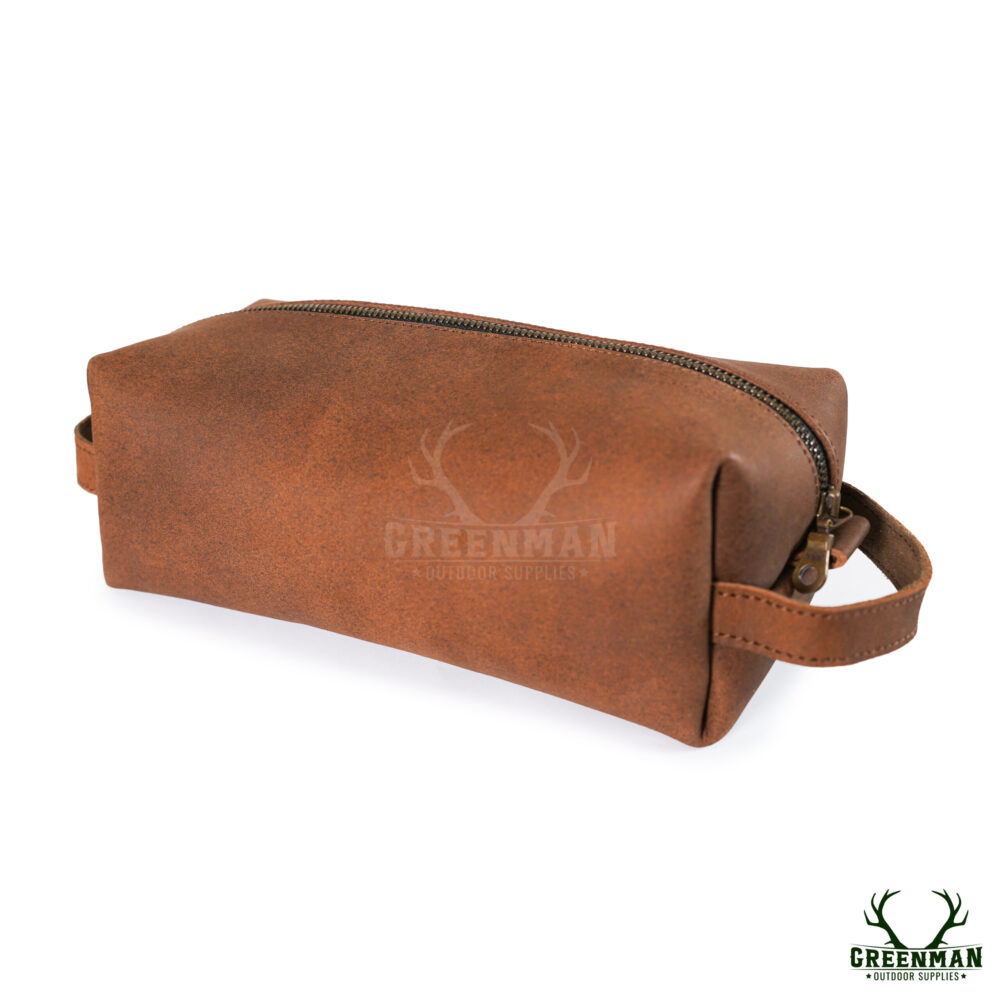 Luxury Travel and Grooming Leather Toiletry Bag