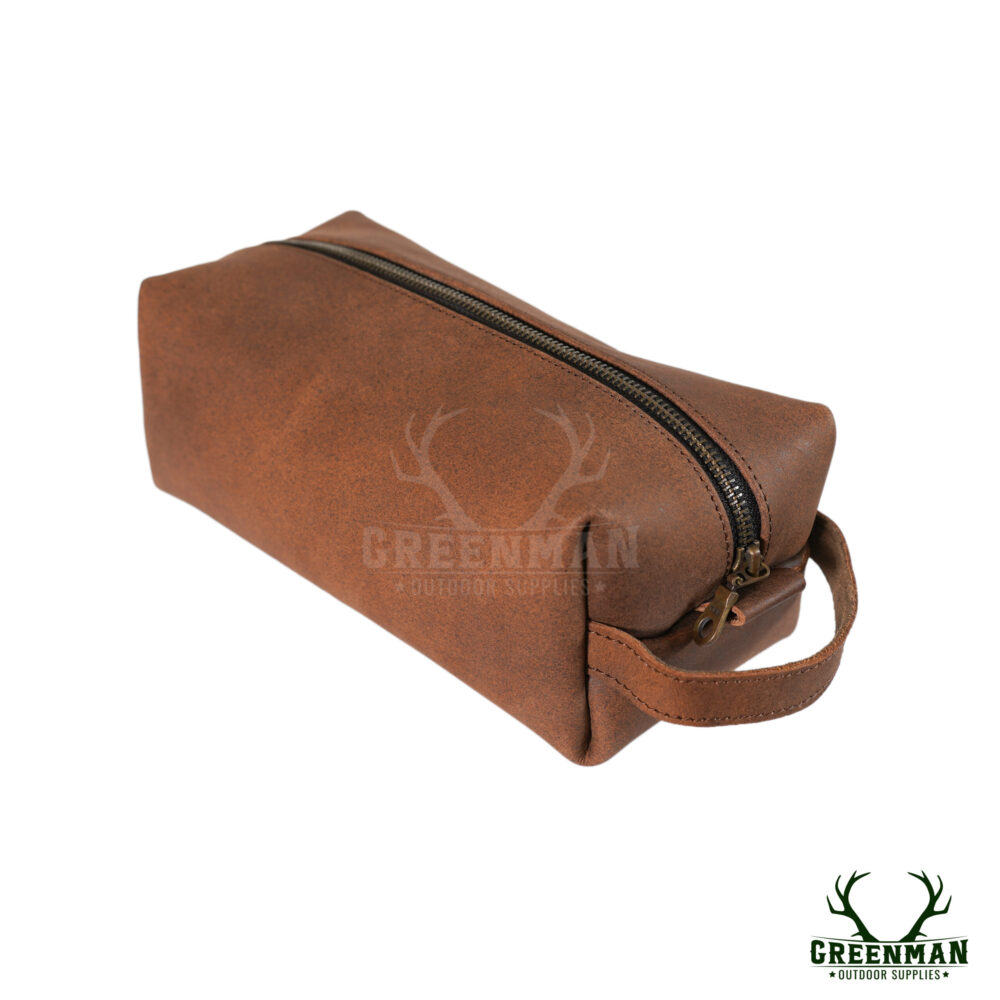 Luxury Travel and Grooming Leather Toiletry Bag - Image 2