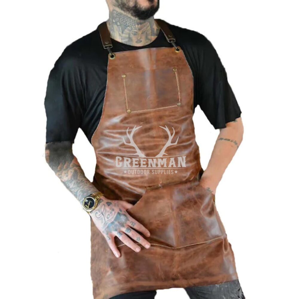 Genuine Sleek Leather Aprons for Professionals - Image 2