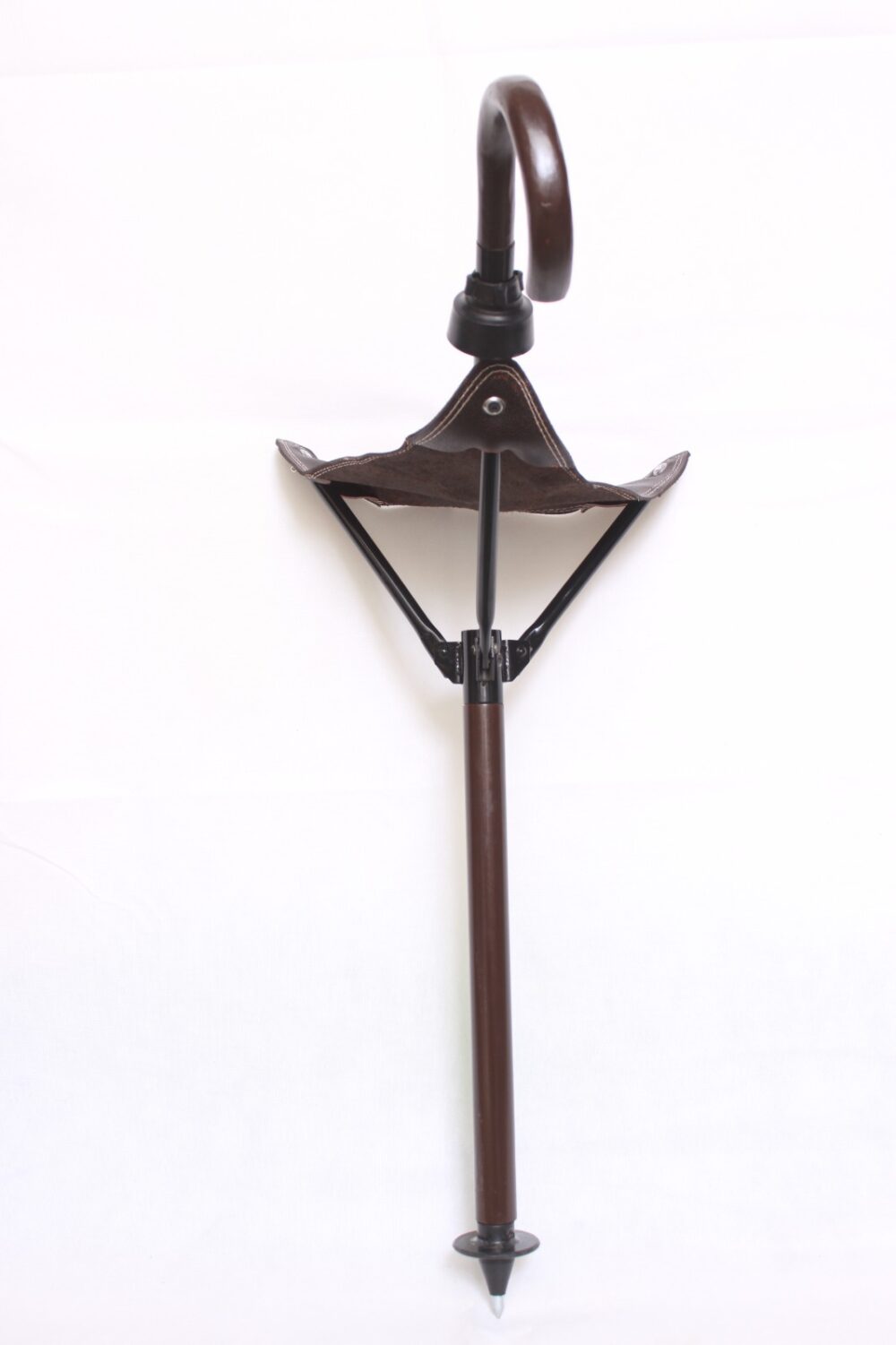 Genuine Foldable Leather Camping Stool | Shooting Stick