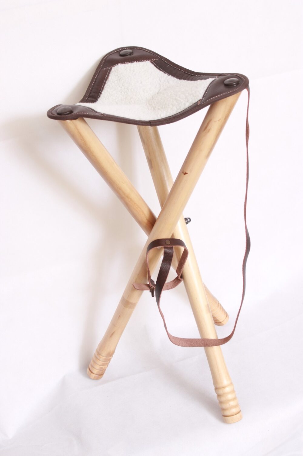 Tripod Camping Stool | Foldable Wool Camping Seat
