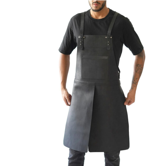Genuine Leather Apron for Multi Purposes With Split Leg Design