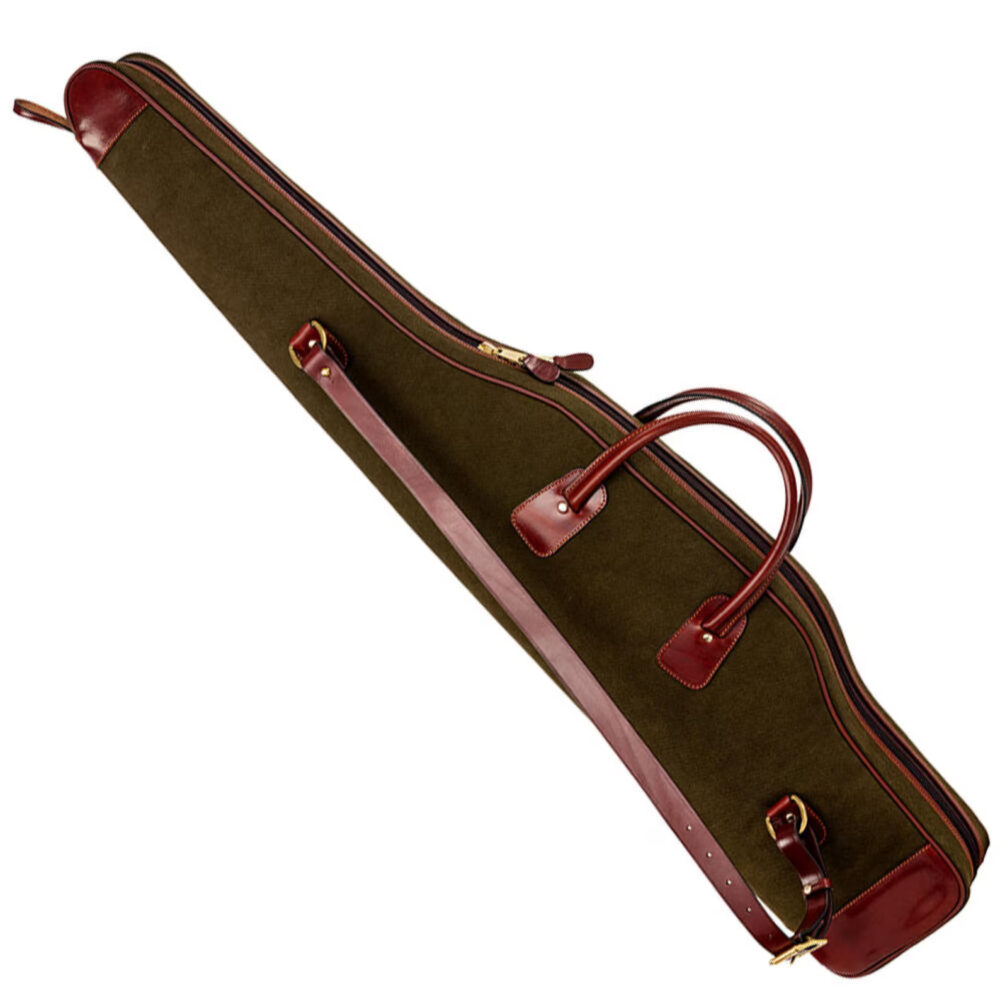Handcrafted Canvas Leather Rifle Case | Shotgun Slipcase for sale