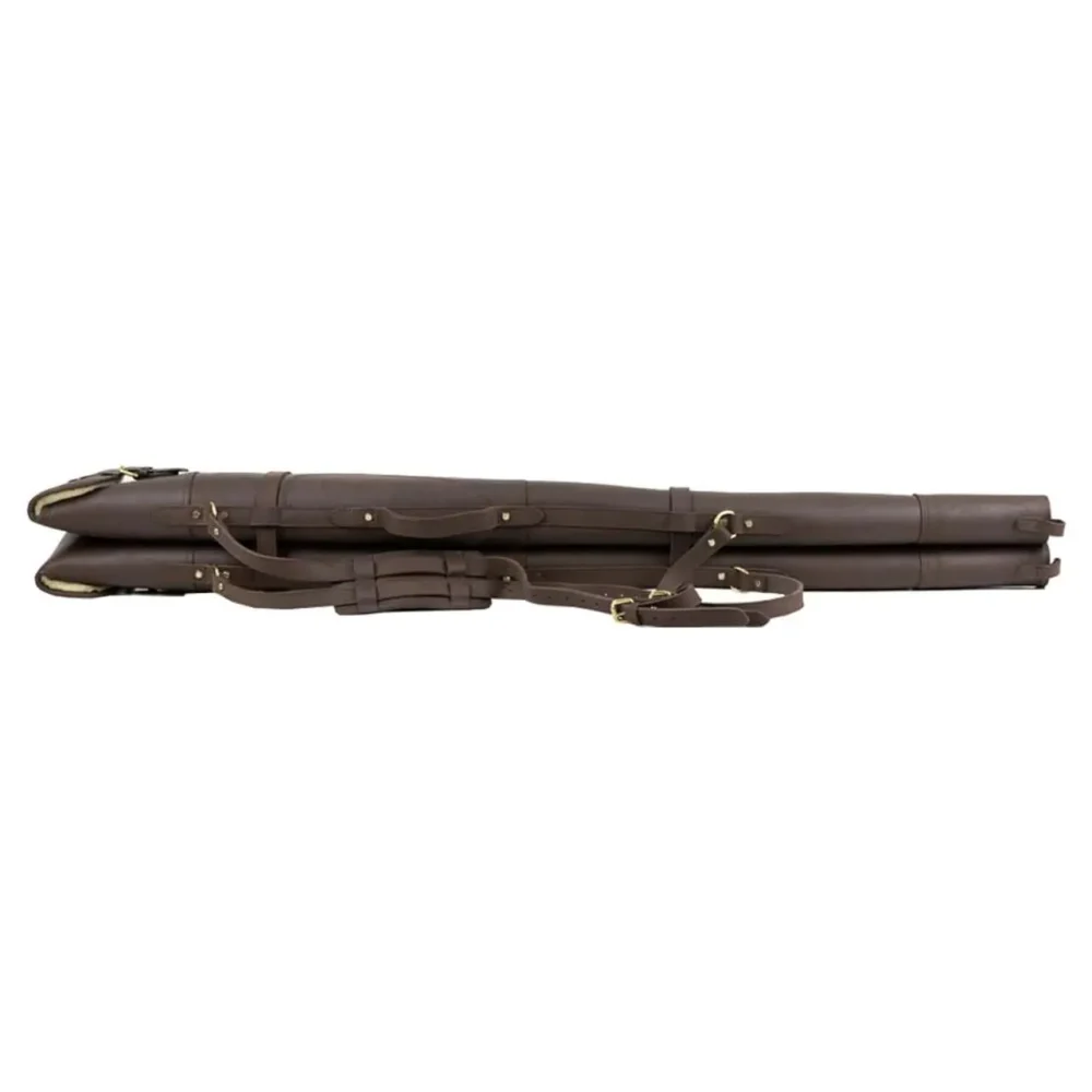 Double Leather Shotgun Case | Gun Case with Buckle & Flap