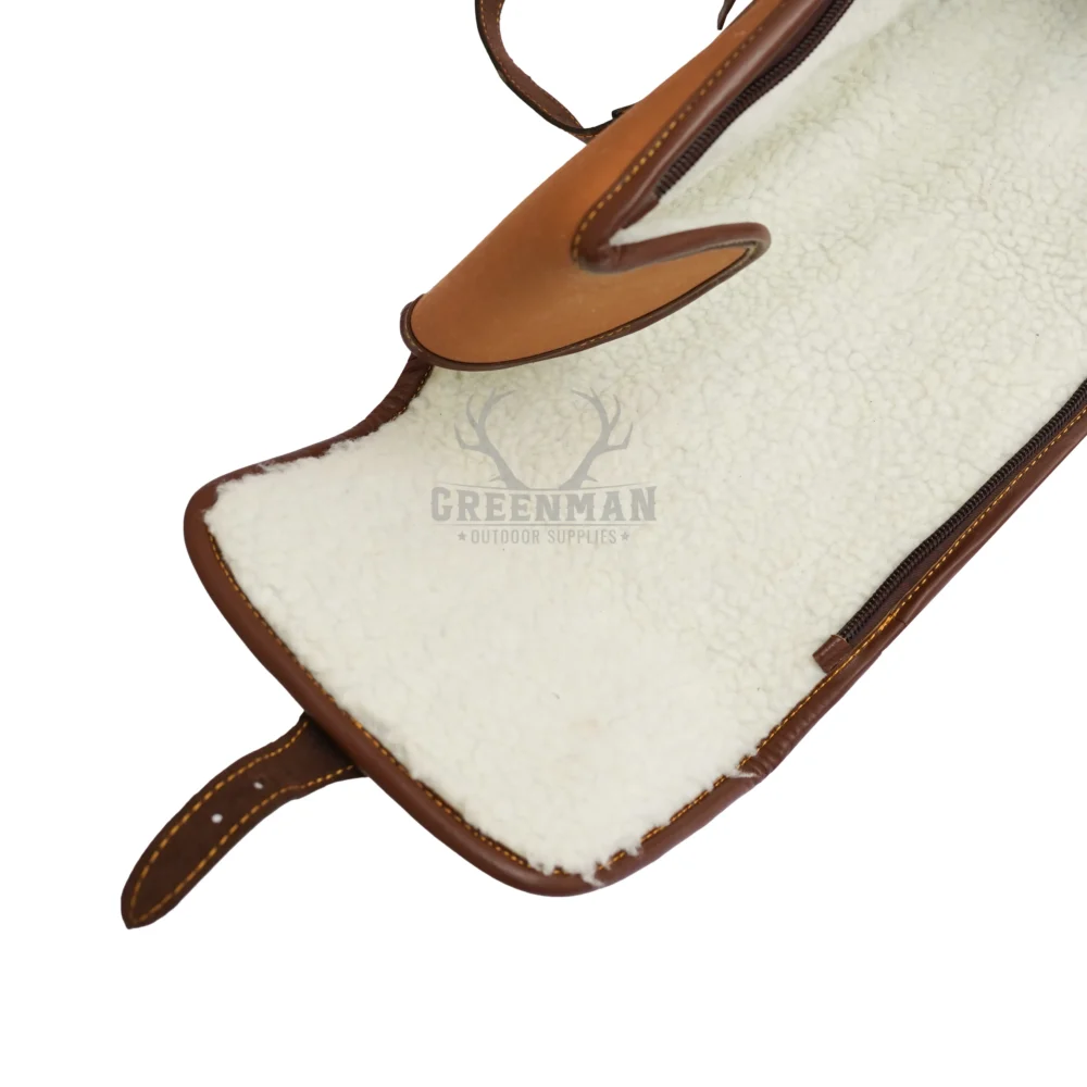 Canvas Shotgun Case, leather piping shotgun, canvas and leather comnination case , canvas case, short gun with canvas and leather, leather piping and adjustable shoulder strap